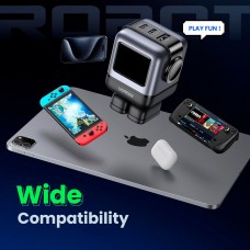 Зарядний пристрій 3xUSB 65W (2xUSB-C+USB-A) Gan Robot tech Fast Charger Сірий CD361 Ugreen (25685B) Зарядний пристрій 3xUSB 65W (2xUSB-C+USB-A) Gan Robot tech Fast Charger Сірий CD361 Ugreen (25685B)