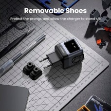 Зарядний пристрій 3xUSB 65W (2xUSB-C+USB-A) Gan Robot tech Fast Charger Сірий CD361 Ugreen (25685B) Зарядний пристрій 3xUSB 65W (2xUSB-C+USB-A) Gan Robot tech Fast Charger Сірий CD361 Ugreen (25685B)