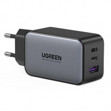 Зарядний пристрій 3xUSB 65W (2хUSB-C+USB-A) Gan CD244 Сірий Ugreen (10335) Зарядний пристрій 3xUSB 65W (2хUSB-C+USB-A) Gan CD244 Сірий Ugreen (10335)