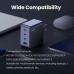 Зарядний пристрій 4xUSB 100W (3xUSB-C+USB-A) Gan Nexode Fast Charger Сірий X565 Ugreen (35043)