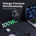 Зарядний пристрій 4xUSB 100W (3xUSB-C+USB-A) Gan Nexode Fast Charger Сірий X565 Ugreen (35043)