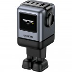 Зарядний пристрій 4xUSB 100W (3xUSB-C+USB-A) Gan Robot tech Fast Charger Сірий X688 Ugreen (45515B) Зарядний пристрій 4xUSB 100W (3xUSB-C+USB-A) Gan Robot tech Fast Charger Сірий X688 Ugreen (45515B)