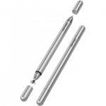 Стилус-ручка для ємнісних екранів 2-в-1 Stylus Pen Gray Aluminum Alloy Type Vention (KQMH0)