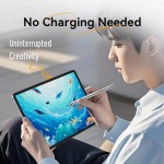 Стилус-ручка для ємнісних екранів 2-в-1 Stylus Pen Gray Aluminum Alloy Type Vention (KQMH0)