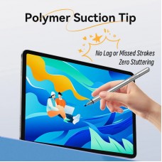 Стилус-ручка для ємнісних екранів 2-в-1 Stylus Pen Gray Aluminum Alloy Type Vention (KQMH0)