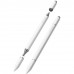 Стилус-ручка для ємнісних екранів 3-в-1 Magnetic Stylus Pen White Aluminum Alloy Type Vention (KQLW0)