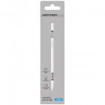 Стилус-ручка для ємнісних екранів 3-в-1 Magnetic Stylus Pen White Aluminum Alloy Type Vention (KQLW0) Стилус-ручка для ємнісних екранів 3-в-1 Magnetic Stylus Pen White Aluminum Alloy Type Vention (KQLW0)