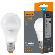 LED лампа VIDEX A60e 8W E27 3000K 220V VL-A60e-08273 (23805)