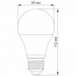 LED лампа VIDEX A60e 8W E27 3000K 220V VL-A60e-08273 (23805) LED лампа VIDEX A60e 8W E27 3000K 220V VL-A60e-08273 (23805)
