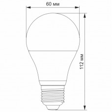 LED лампа VIDEX A60e 8W E27 3000K 220V VL-A60e-08273 (23805)