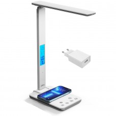 LED лампа настільна Media-Tech LEDITOU MT222 4W 6500K 15W QI з вбудованим WRL біла (MT222)