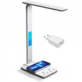 LED лампа настільна Media-Tech LEDITOU MT222 4W 6500K 15W QI з вбудованим WRL біла (MT222) LED лампа настільна Media-Tech LEDITOU MT222 4W 6500K 15W QI з вбудованим WRL біла (MT222)