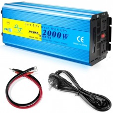Інвертор Choetech з зарядкою функція ДБЖ 12\220V 2000Вт LiFePO?/Li-ion/AGM/GEL чиста синусоїда (INV-C2000WUPS-EU)