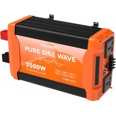 Інвертор автомобільний Choetech 12\220V 3500W (1600Вт) чиста синусоїда (CJ3500Q-V2)