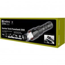 Ліхтарик-повербанк Sandberg Survivor Torch Powerbank 5000 mAh XHP160LED USB-C 18w (420-89)