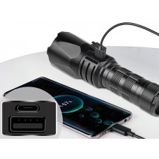 Ліхтарик-повербанк Sandberg Survivor Torch Powerbank 5000 mAh XHP160LED USB-C 18w (420-89)