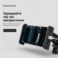 Держатель для смартфона автомобильный на подголовник MadeInFuture T10 Black (MIF91912)