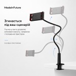 Держатель для смартфона и планшета гибкий настольный MadeInFuture T8 Black (MIF91915) Держатель для смартфона и планшета гибкий настольный MadeInFuture T8 Black (MIF91915)