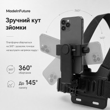 Держатель для смартфона нагрудный MadeInFuture TC-70 Black (MIF91914)