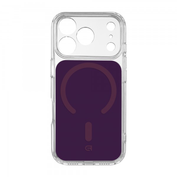 Чехол ArmorStandart Clear Hybrid MagCase для Apple iPhone 18 Pro / 17 Pro Dark Cherry (ARM91789)
