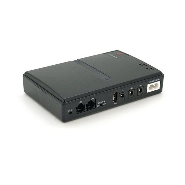 ДБЖ UPS-18W DC1018P YT45103 для роутерів /PON/POE-430, 5//9/12V, 1A, 10000MAh Black