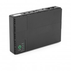 ДБЖ UPS-36W DC1036P-10 для роутерів /PON/POE-430(15-24V), 5/9/12V, 10400мAh, USB 3.0, Black