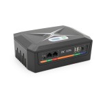 ДБЖ UPS-45W DCP-45W-17 для роутерів /PON/POE-430(15-24V), 5/9/12V, 17600мAh USB 3.0, Black