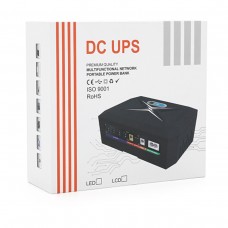 ДБЖ UPS-60W DCP-60W-20 для роутерів /PON/POE-430(15-24V), 5/9/12V, 20800мAh USB 3.0, Black
