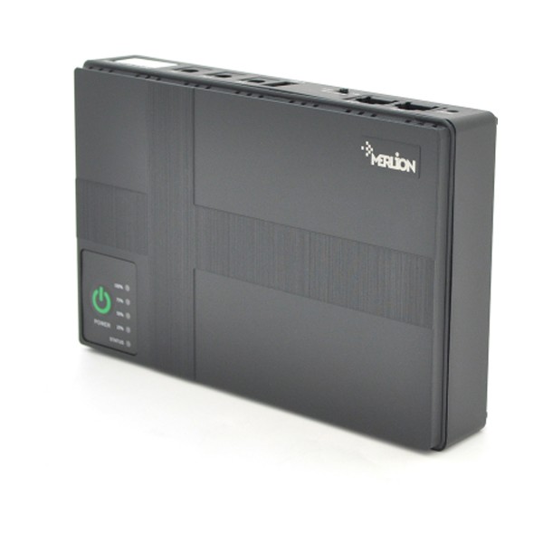 ДБЖ для роутерів DC1018P, 18W, Output: USB-5V, DC-5V/9V/12V, POE-15/24V, 1/2A, Li-ion 10400mAh Black