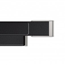 Ремінець ArmorStandart Leather Loop для Whoop 5.0 Black with Siver (ARM93092)
