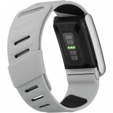 Ремінець ArmorStandart Silicone Tech для Whoop 5.0 Grey with Silver (ARM93098)