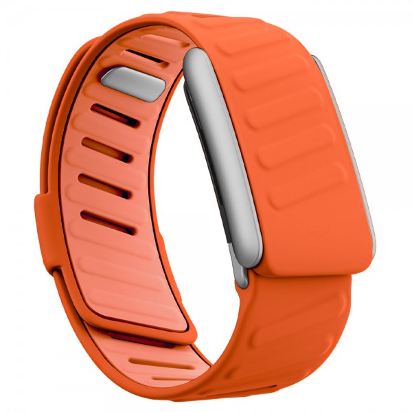 Ремінець ArmorStandart Silicone Tech для Whoop MG Orange with Silver (ARM93103)