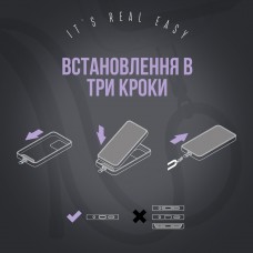 Ремінець для смартфону ArmorStandart Rope Black Lavander with Dark holder (ARM67197)