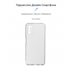 Чохол ArmorStandart Air для Samsung A03s (A037) Camera cover Clear (ARM59784)