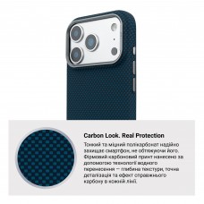 Чохол ArmorStandart LikeCarbon2 MagCase для Apple iPhone 18 Pro / 17 Pro Kevlar Dark Blue (ARM92538) Чохол ArmorStandart LikeCarbon2 MagCase для Apple iPhone 18 Pro / 17 Pro Kevlar Dark Blue (ARM92538)