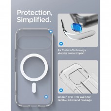 Чохол Spigen Ultra Hybrid MagSafe для Google Pixel 11 Clear White (ACS11441)