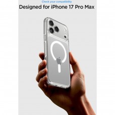 Чохол Spigen Ultra Hybrid MagSafe для iPhone 17 Pro Max Clear White (ACS10282)