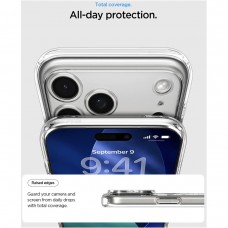 Чохол Spigen Ultra Hybrid MagSafe для iPhone 17 Pro Max Clear White (ACS10282)