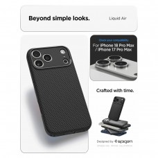 Чехол Spigen Liquid Air для iPhone 18 Pro Max/17 Pro Max Matte Black (ACS12111)