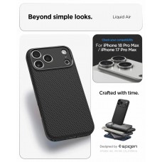 Чехол Spigen Liquid Air для iPhone 18 Pro/17 Pro Matte Black (ACS12149)