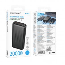 УМБ Borofone BJ80A Clever 20000mAh 22.5W QC + PD 2USB 1Type-C 3A Black (6941991121616)