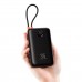УМБ VEGER K3 Built-in Cables PD 35W 30000mAh 1USB 1Type-C Black (W3018) (6977525750137)