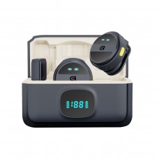 Беспроводной петличный микрофон с зарядным кейсом ArmorStandart ASM4 2in1 USB type-C black (ARM88480)