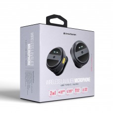 Беспроводной петличный микрофон с зарядным кейсом ArmorStandart ASM4 2in1 USB type-C black (ARM88480)