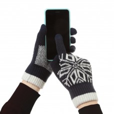 Перчатки ArmorStandart Touch Gloves Snowflake с орнаментом blue (ARM59994)