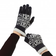 Перчатки ArmorStandart Touch Gloves Snowflake с орнаментом blue (ARM59994)