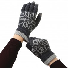 Перчатки ArmorStandart Touch Gloves Snowflake с орнаментом light grey (ARM59995)