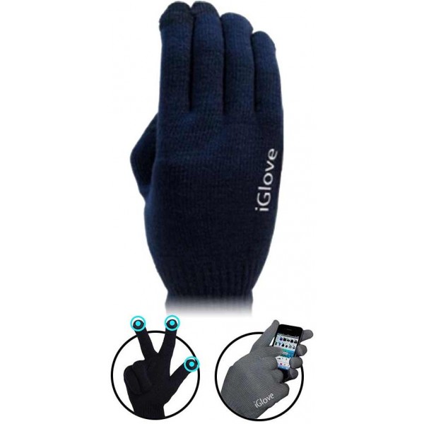 Перчатки iGlove для сенсорных экранов Dark Blue (iGlove Blue)