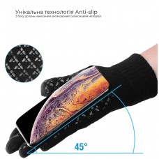 Перчатки для сенсорных экранов ArmorStandart Melange Black size XL (ARM59874)