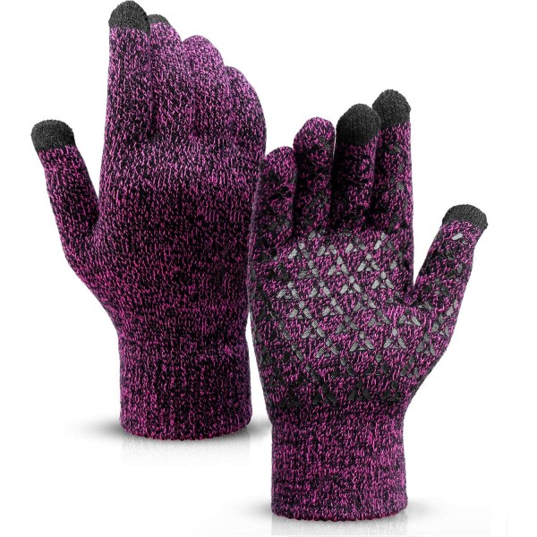 Перчатки для сенсорных экранов ArmorStandart Melange Purple/Black size L (ARM59868)